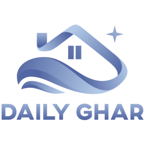 this is the logo of this website in which a house symbol is there and below our brand name is written which is "Daily Ghar"